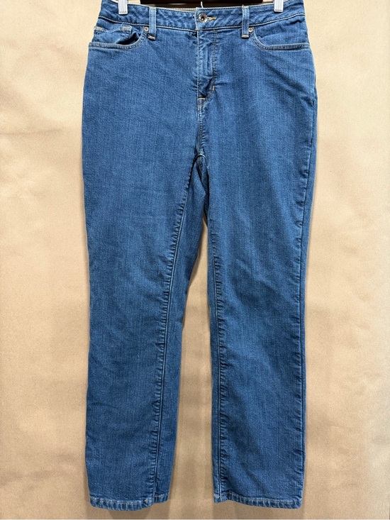 L.L. Bean Denim - L.L. Bean Women's Straight-Leg Jeans in Mid Blue